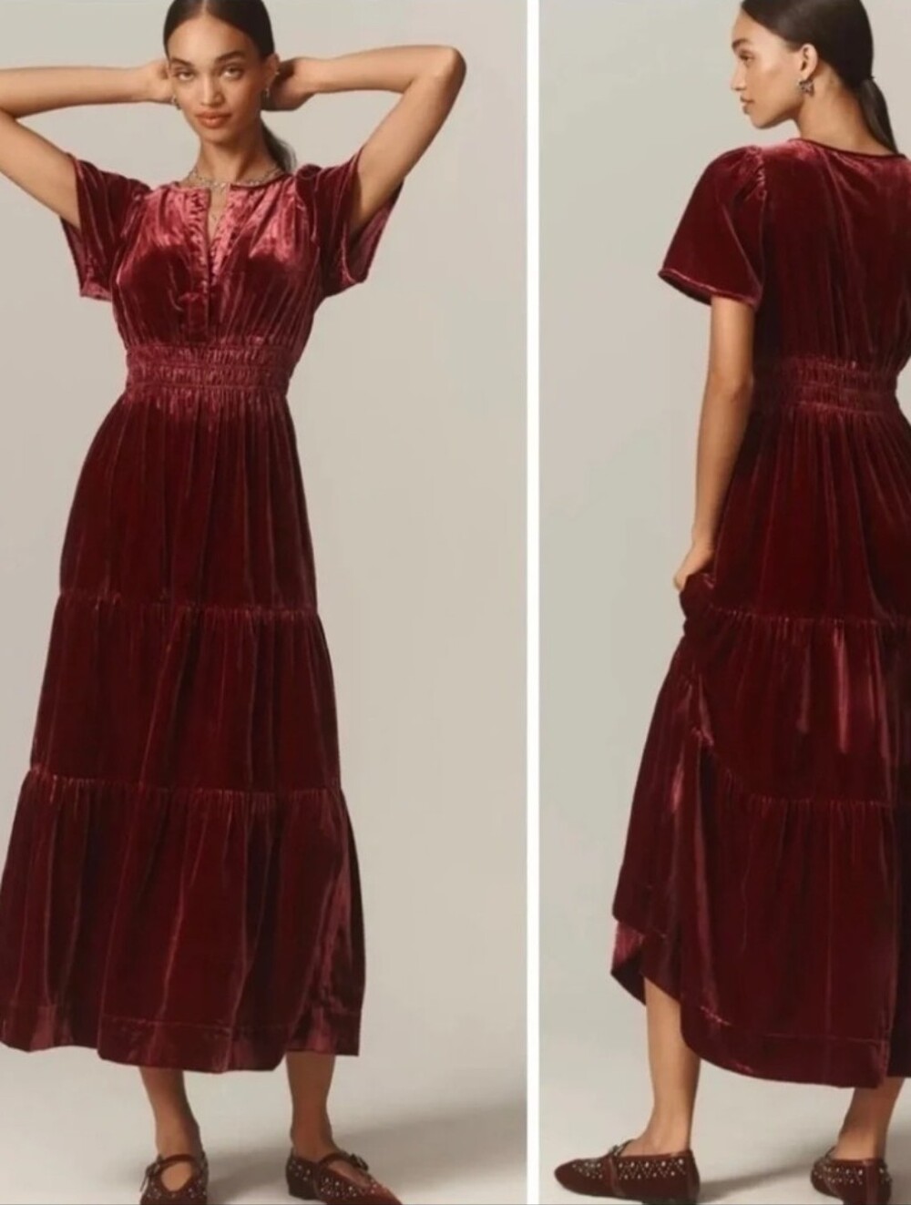 Anthropologie Somerset Velvet Dress Size 2X